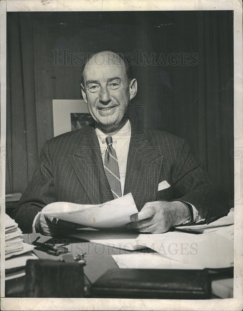 1960 Press Photo Adlai Stevenson. - Historic Images