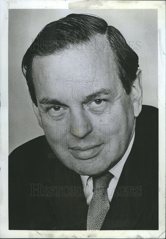 1968 Press Photo William P. Steven, Staff Vice President, Field Enterprises Inc. - Historic Images