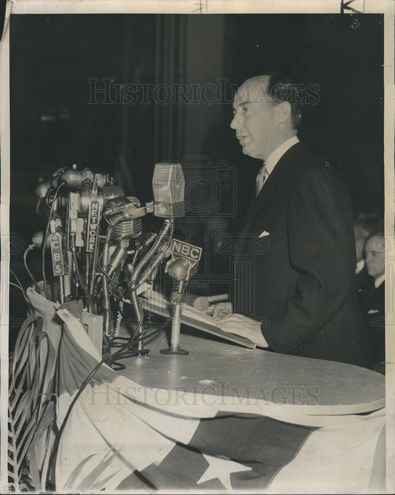 1949 Press Photo Governor Adlai Stevenson. - Historic Images