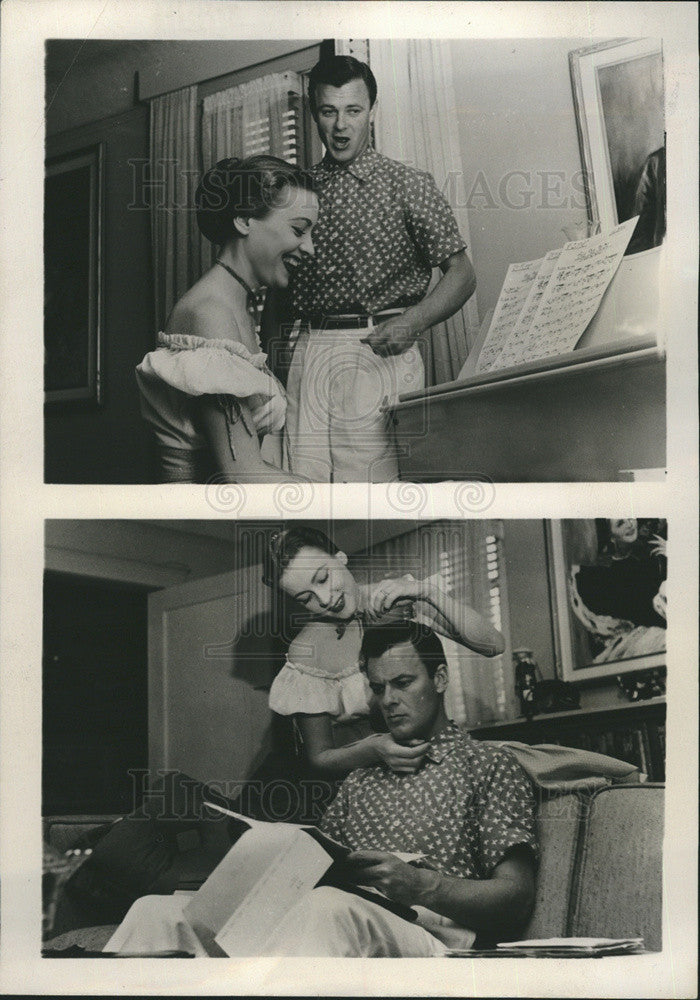 1954 Press Photo Anne Jeffreys &amp; Bob Sterling in&quot;Topper.&quot; - Historic Images