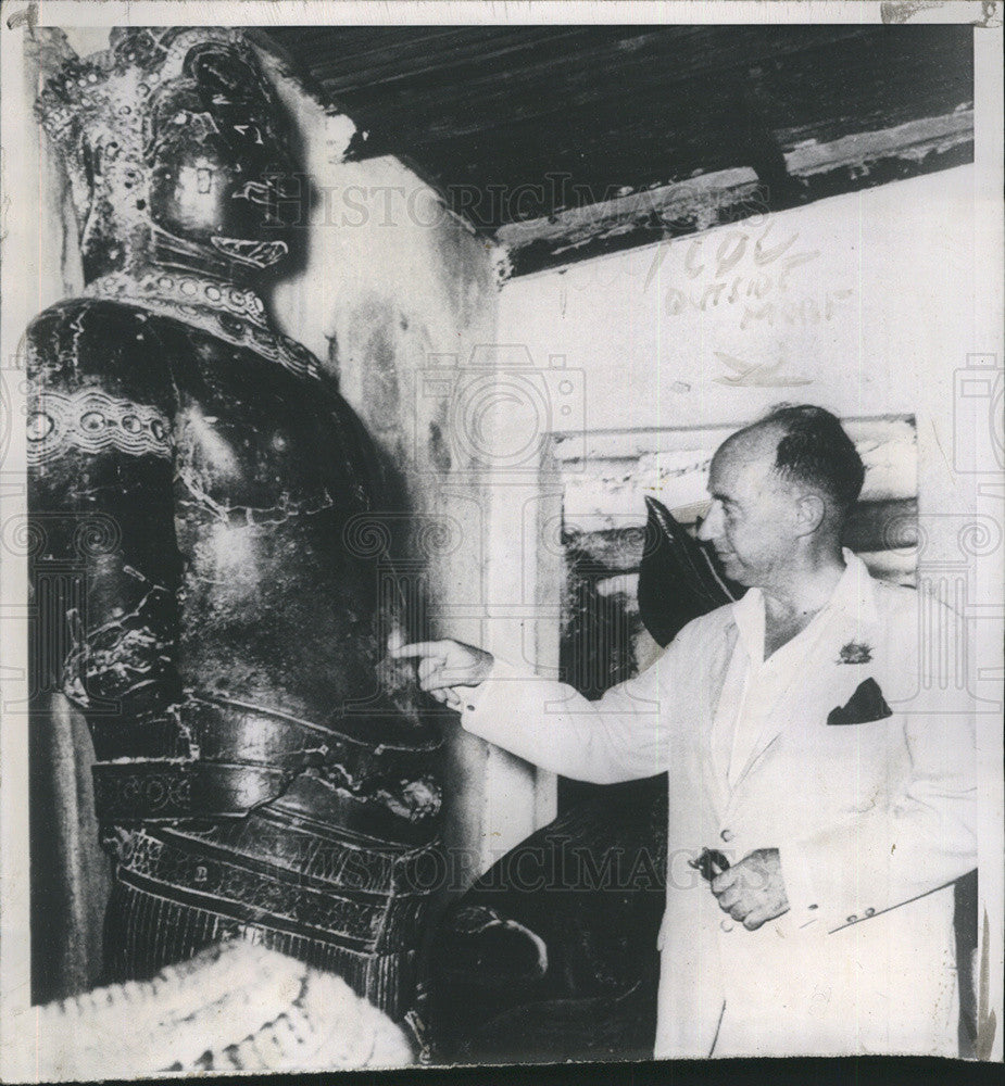 1953 Press Photo Mandalay Burma Arakan Pagoda Adlai E Stevenson - Historic Images