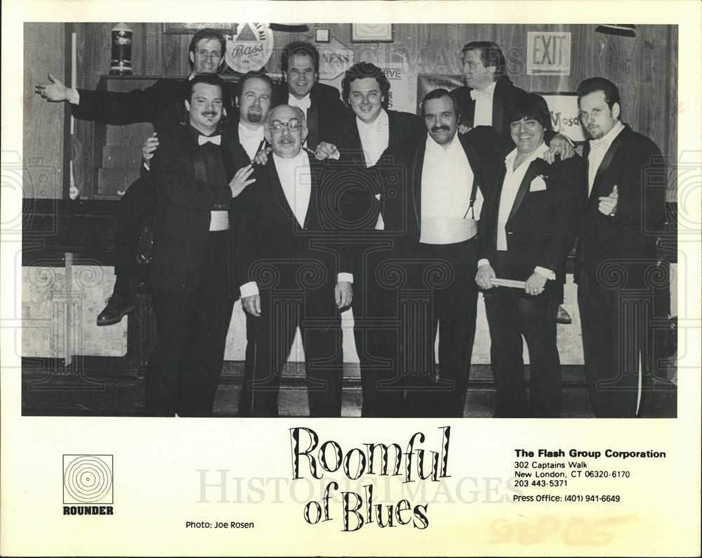 1985 Press Photo American Blues Swing Band Roomful Of Blues - Historic Images