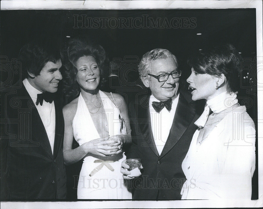 1975 Press Photo Alfie D&#39;Ancona &amp; Zarada Litner Sarah Siddons Society Gala - Historic Images