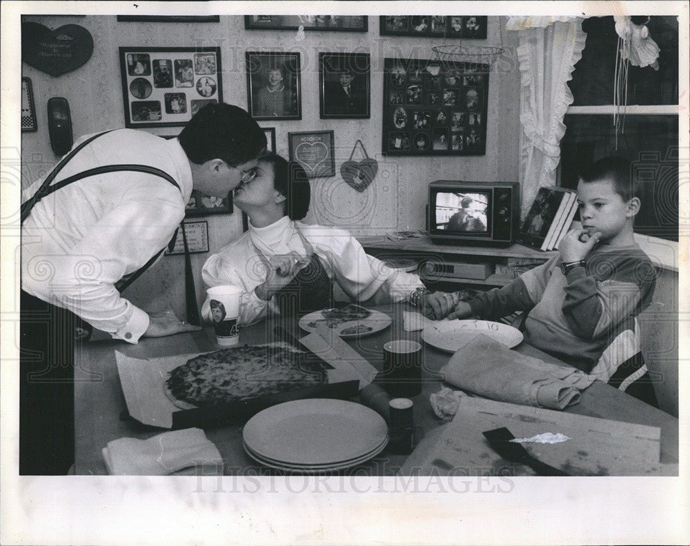 1988 Press Photo Clerk of Circuit Court Aurelia Pucinski, Husband James Keithley - Historic Images