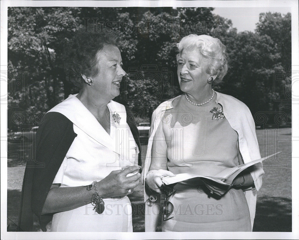 1959 Press Photo of Peacock Camp Luncheon, Lake Forest Hill - Historic Images