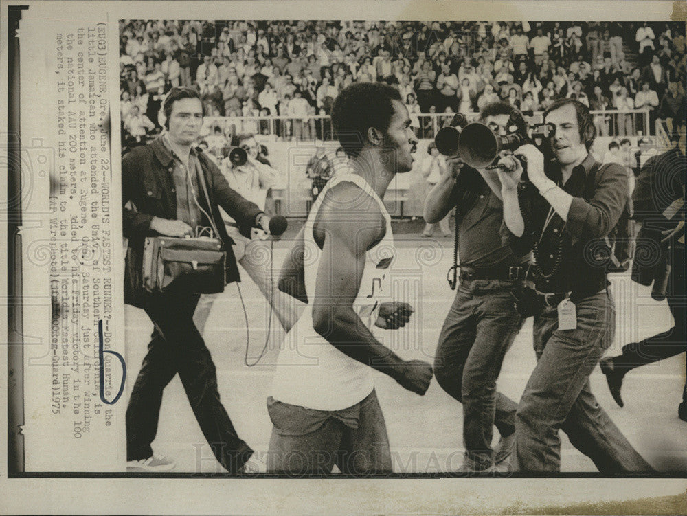 1975 Press Photo Don Quarrie is said to be the World&#39;s Fastest Human - Historic Images