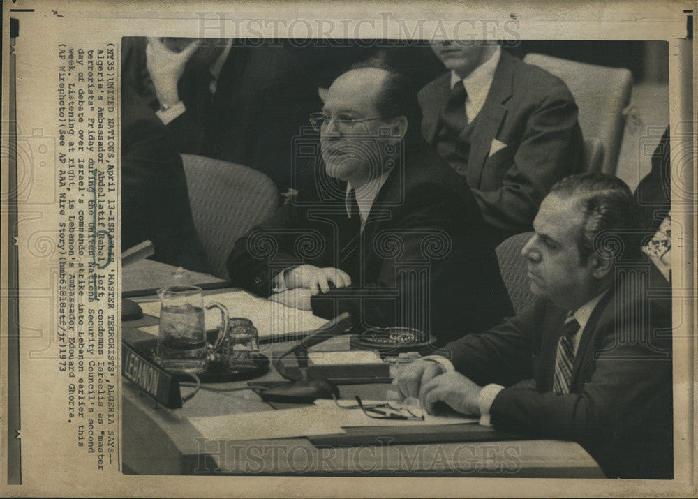 1973 Press Photo United nation Security Counsel - Historic Images