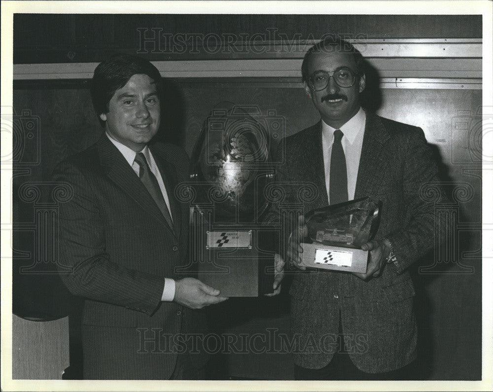 Press Photo Bobby Rahal wins 1986 Driver of the Year award - Historic Images