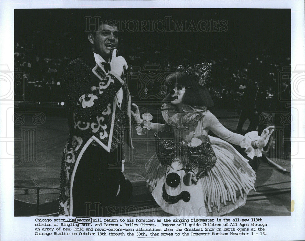 Press Photo Actor Jim Ragona will be ringmaster for Ringling Bros. and Barnum &amp; - Historic Images