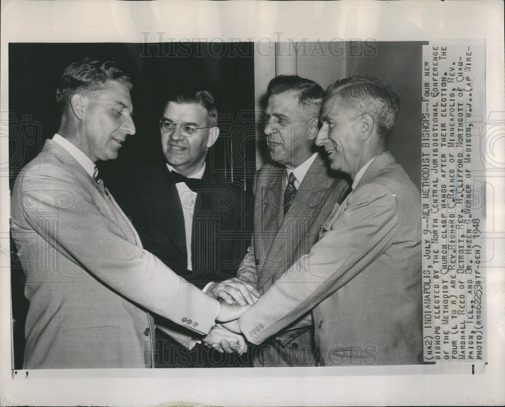 1948 Press Photo 4 new Methodist Bishops appointed - Historic Images