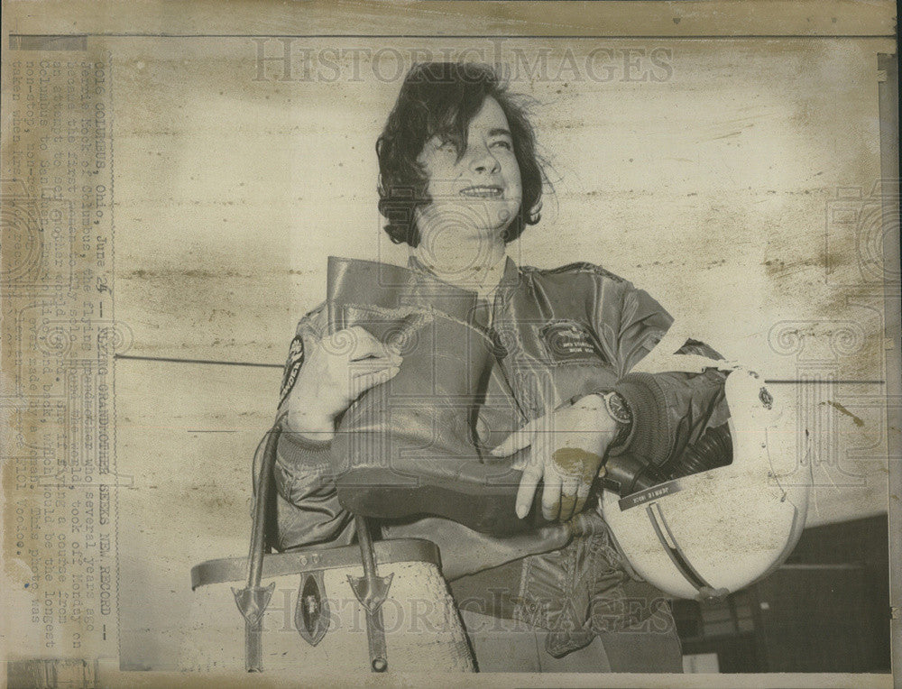 1969 Press Photo Jerrie Mock Pilot - Historic Images