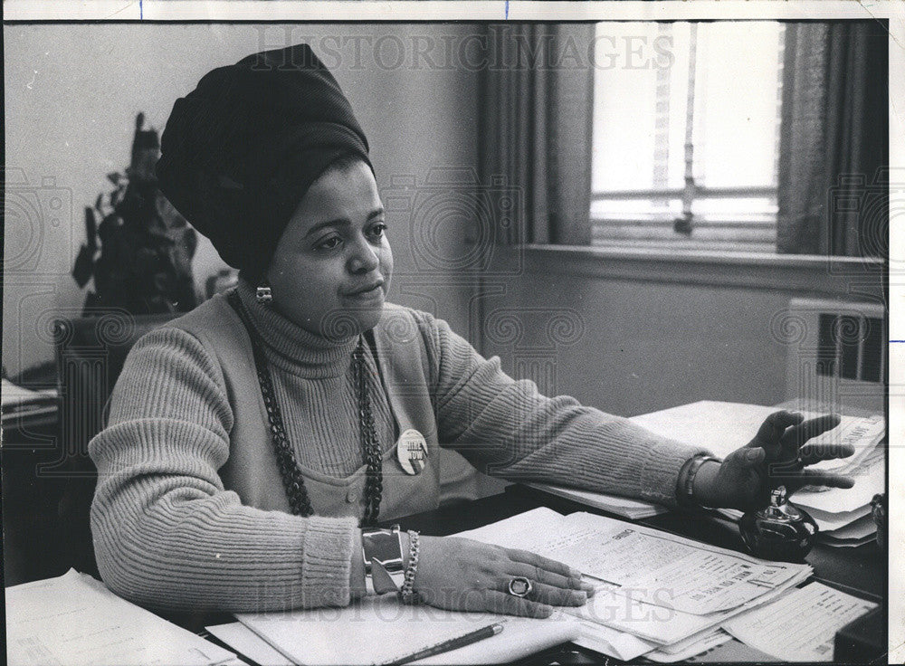 1975 Press Photo Billie Paige - Unemployment Compensation Commissioner, IL - Historic Images