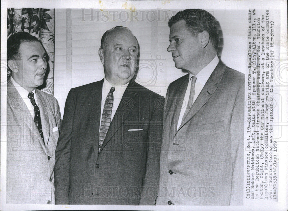 1959 Press Photo of Republican Finance Committee. - Historic Images