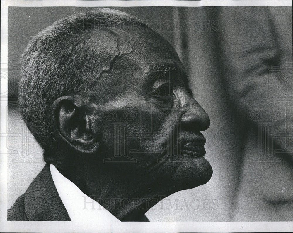 1976 Press Photo John Miller Is Chicago&#39;s Oldest Citizen On His 111th Bday - Historic Images