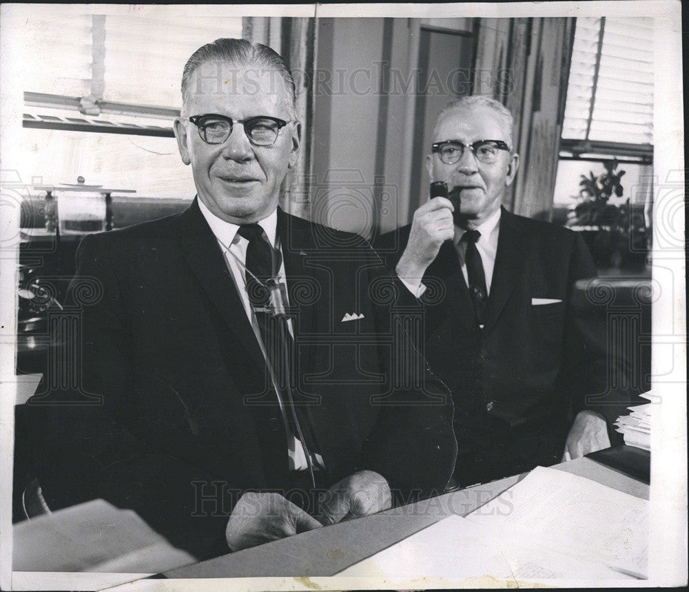 1965 Press Photo Joseph and Thomas Ramsey vice Presidents of AFL-CIO - Historic Images