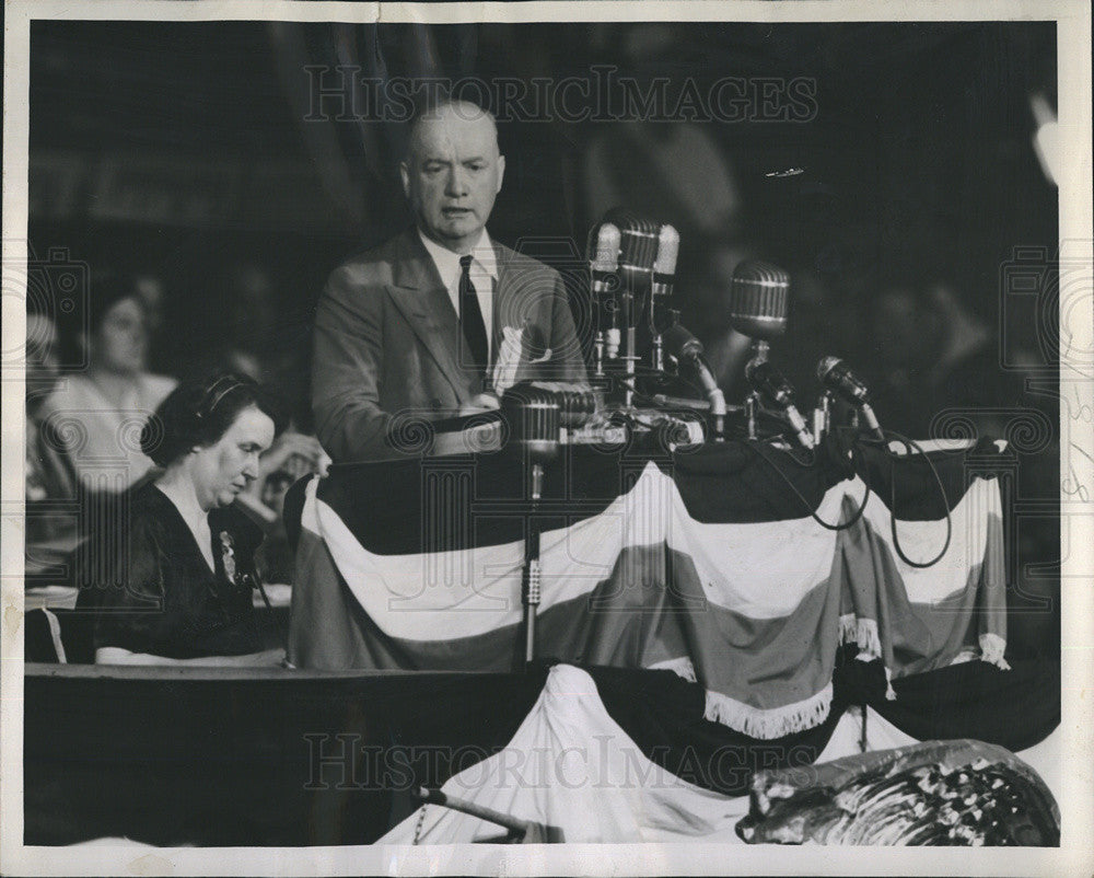 1944 Press Photo Judge Mitchell Nominates Wallace for Vice President - Historic Images