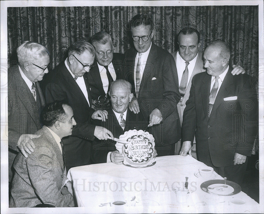 1956 Press Photo Masonic Friends Honor William S. Nordburg At Illinois Athletic - Historic Images