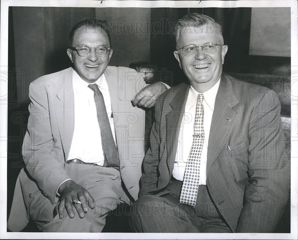 1958 Press Photo Restaurant Owners Arthur Eberhardt Harold Reade Grand Jury - Historic Images