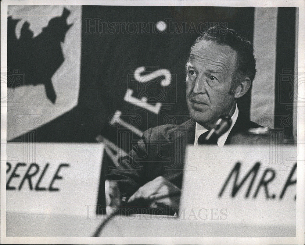 1972 Press Photo Ambassador William D. Eberle special rep for trade negotiations - Historic Images