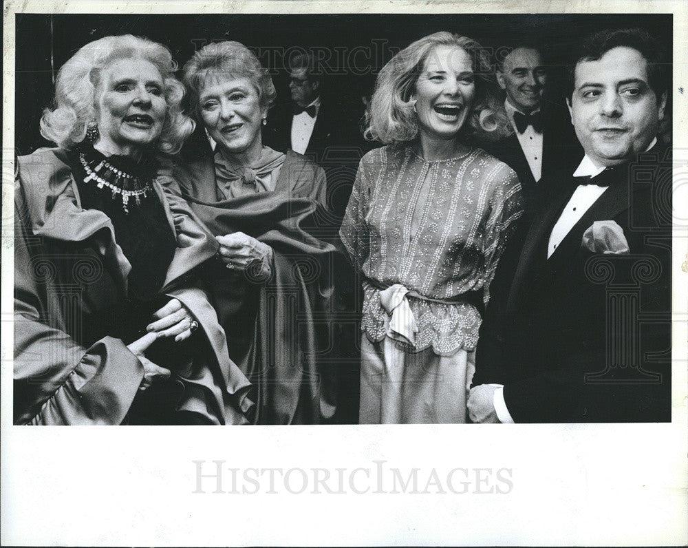 1982 Press Photo Evelyn Echols, Celeste Holm, Barbara Rinella, and randy Gingiss - Historic Images