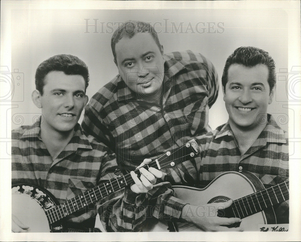 1961 Press Photo Canadian Folk Music Group The Raftsmen At Playboy Club Chicago - Historic Images