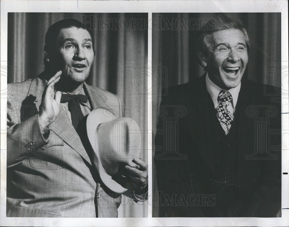 1978 Press Photo Pat Buttram And Jan Murray NBC Television Show Just For Laughs - Historic Images