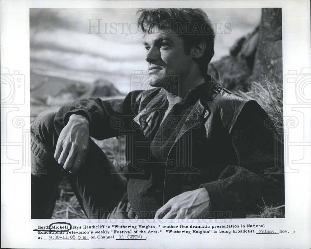 Press Photo Actor Keith Michell in Wuthering Heights - Historic Images