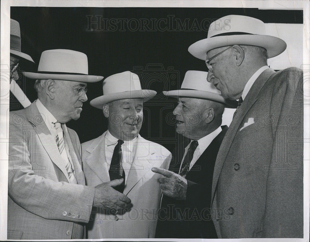 1952 Press Photo  Tom J. O&#39;Brien/Mel Price/Sam Rayburn/J L Gill/Democratic Party - Historic Images