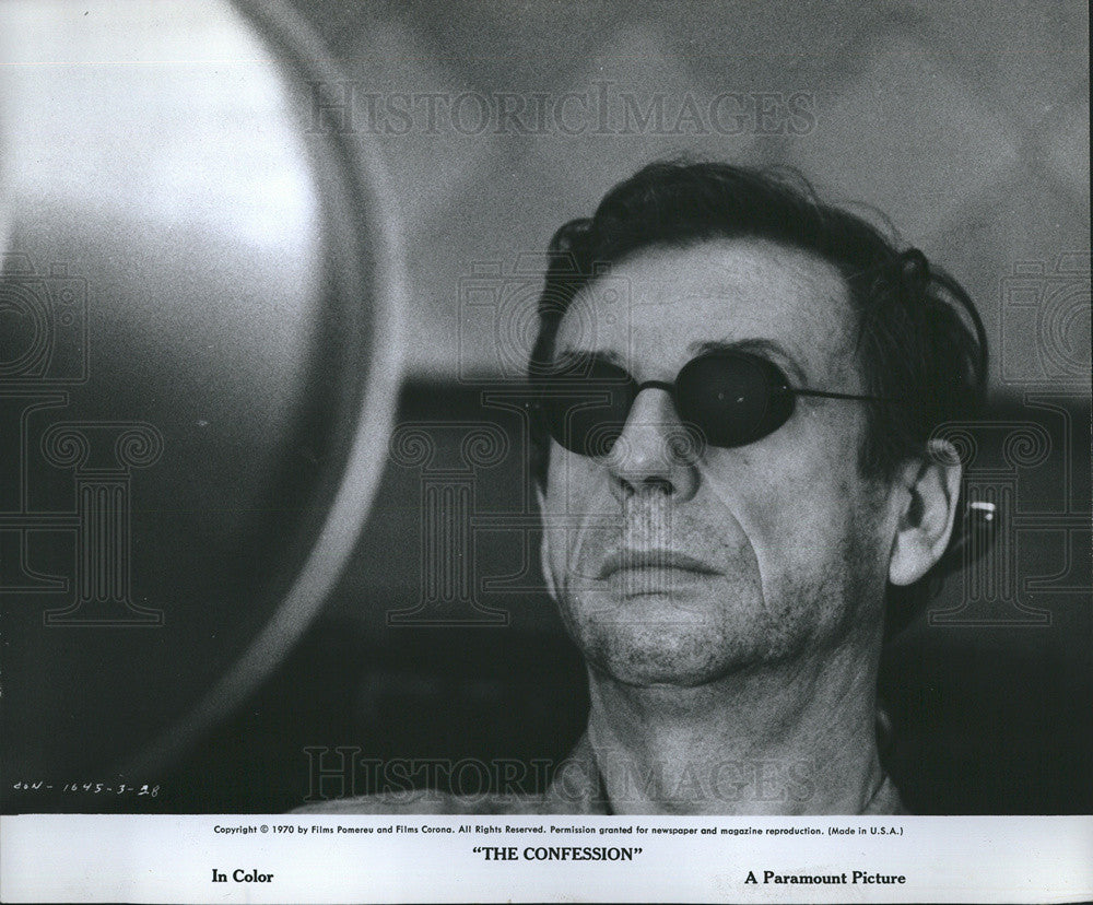 1970 Press Photo of French actor/singer Yves Montand in &quot;The Confession&quot; - Historic Images