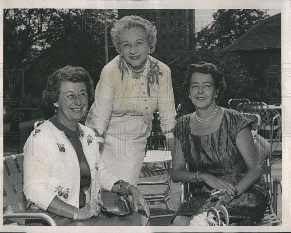 1962 Press Photo Mrs. Myron Ratcliff, Mrs. Walter Monroe, Mrs. Morton Boyden - Historic Images