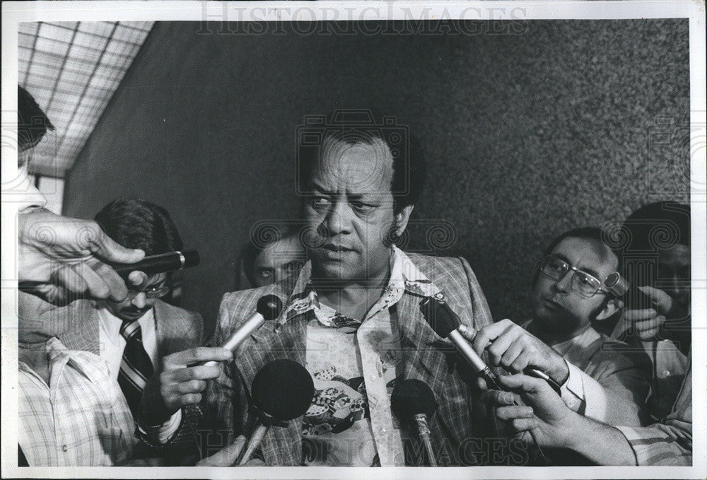 1977 Press Photo James Montgomery at the Panther Trial - Historic Images