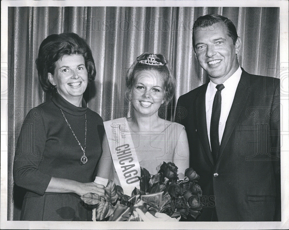 1968 Press Photo Anne Morgan Miss Teenage Chicagoland Parents James - Historic Images