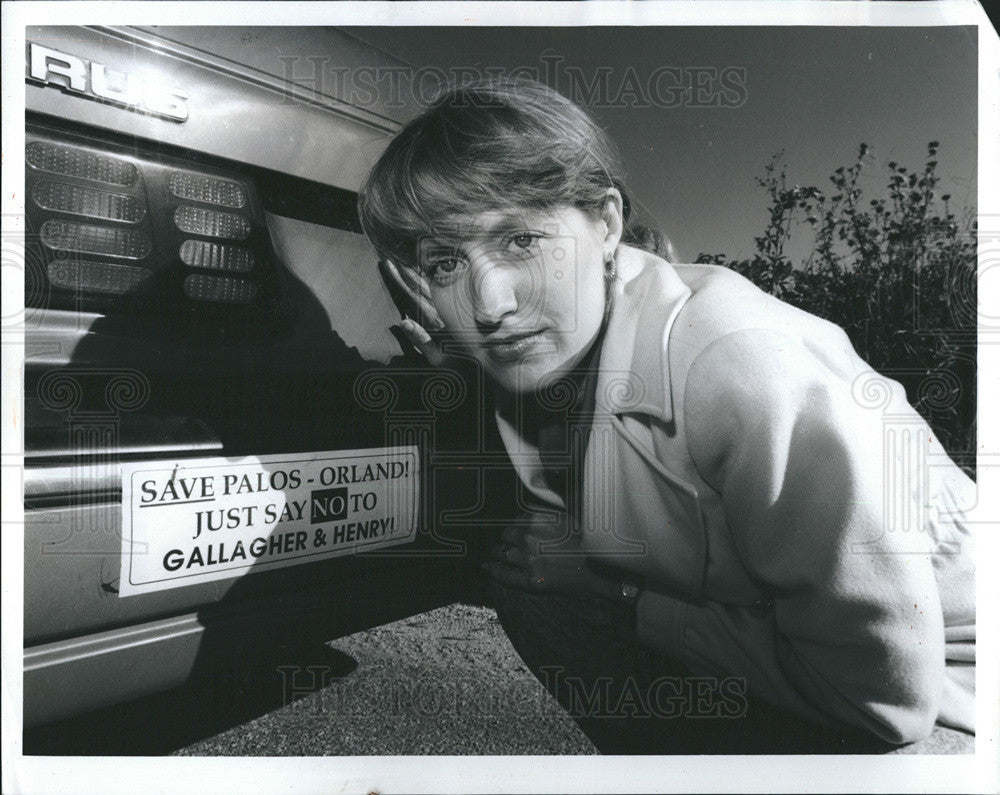 1992 Press Photo Cassandra Moran Director Palos-Orland Conservation Commission - Historic Images