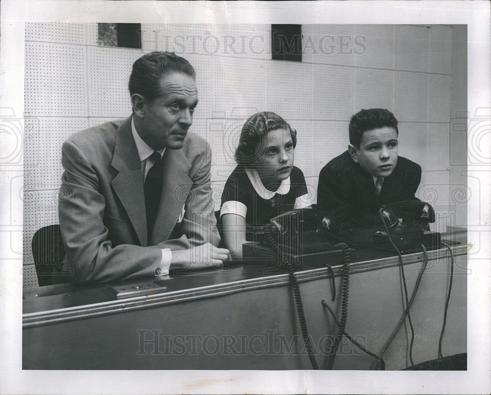 1956 Press Photo Maurice B. Mitchell, Britannica Films President - Historic Images