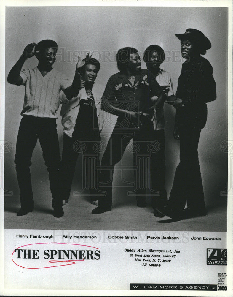 1983 Press Photo The Spinners - Historic Images