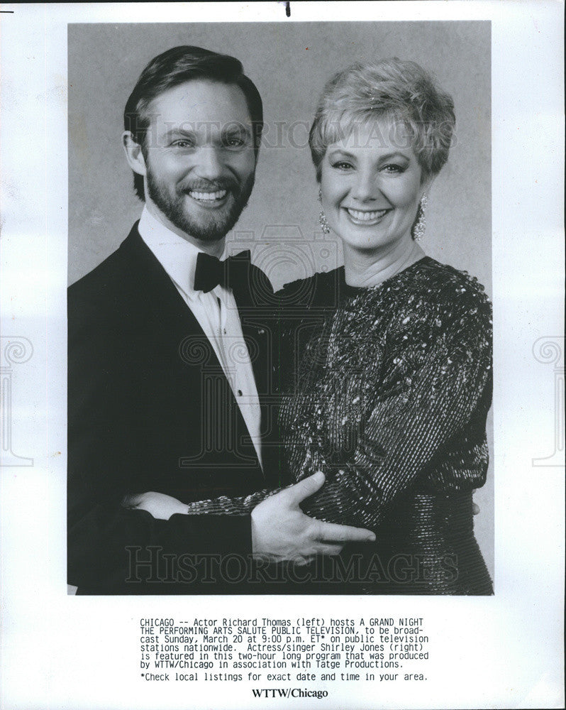 1988 Press Photo Richard Thomas and Shirley Jones - Historic Images