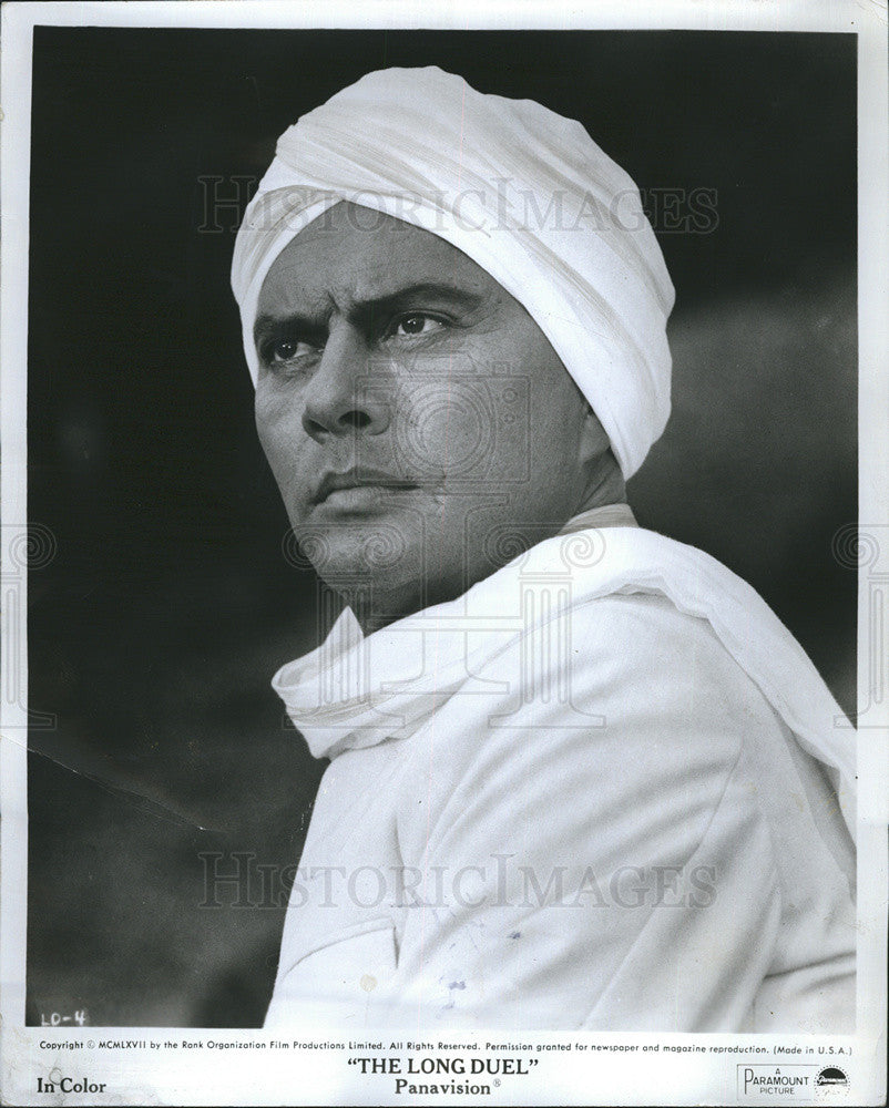 1967 Press Photo Yul Brynner stars in "The Long Duel" - Historic Images