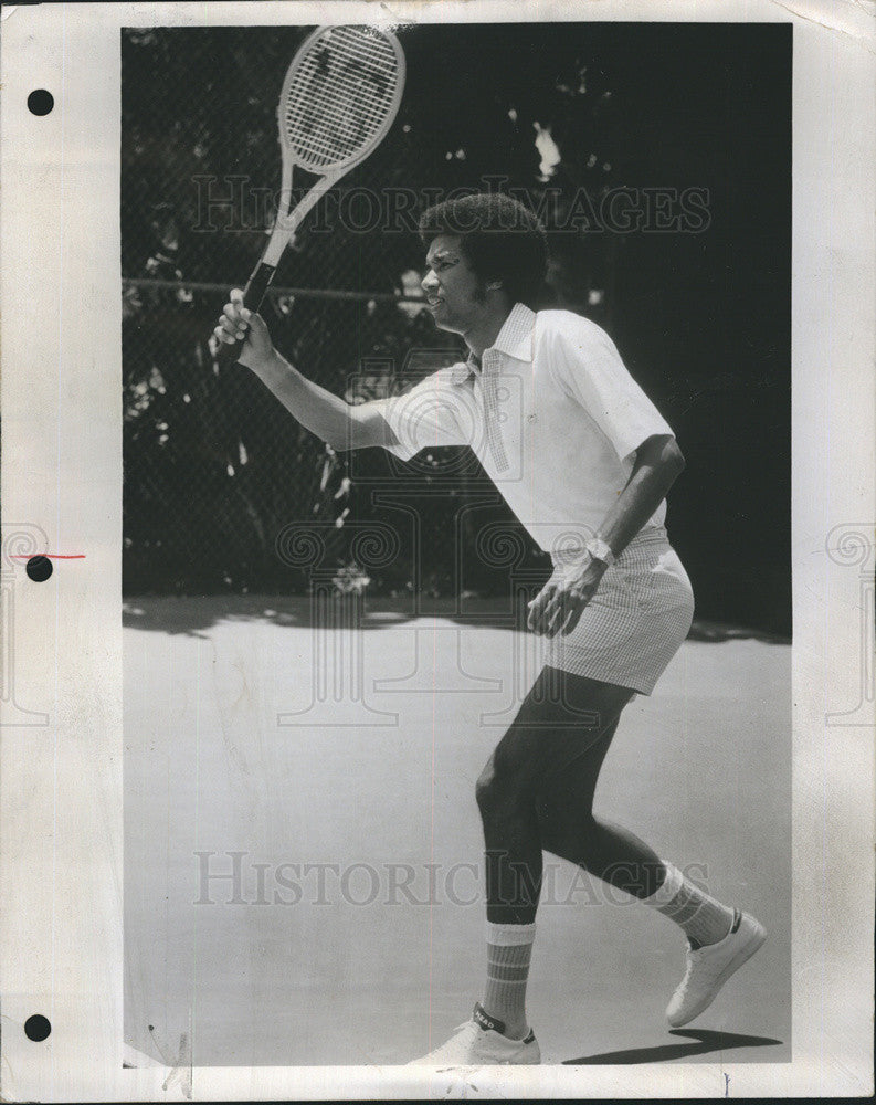 1975 Press Photo Arthur Ashe, Tennis Great - Historic Images