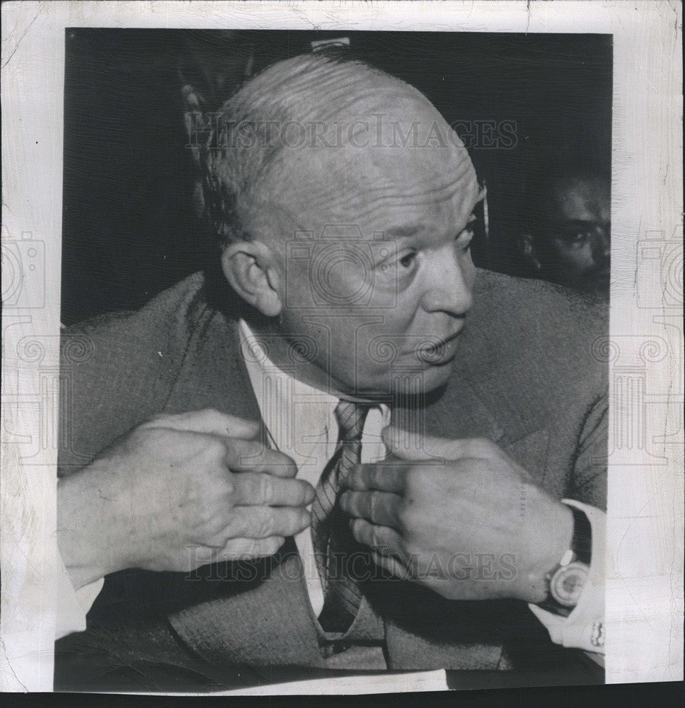 1950 Press Photo Gen. Dwight D. Eisenhower, Colombia U Prof. - Historic Images