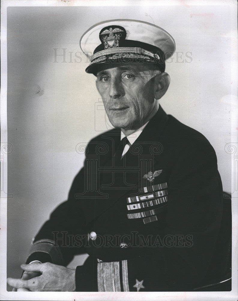 1947 Press Photo Rear Admiral Daniel V. Gallery, U.S. Navy - Historic Images