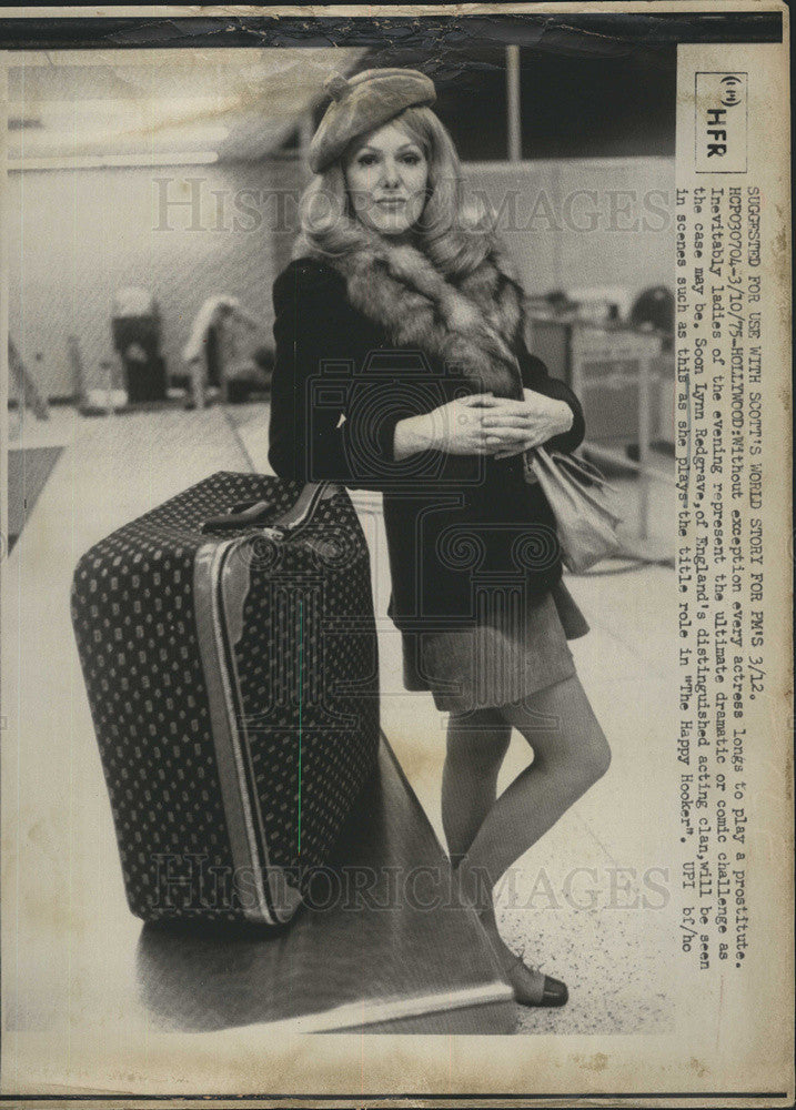 1975 Press Photo Actress Lynn Redgrave in &quot;The Happy Hooker&quot; - Historic Images