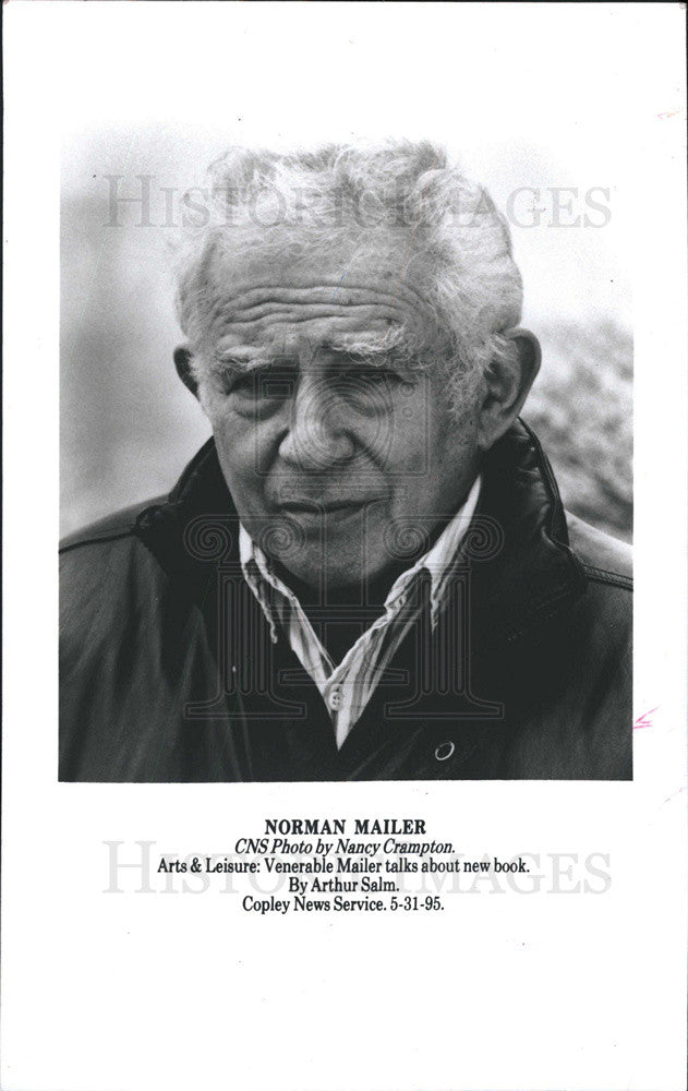 1995 Press Photo Author Norman Mailer - Historic Images