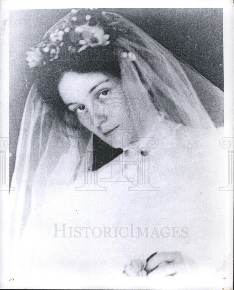 Press Photo Bette Davis&#39;s Mother Ruthie as Bride - Historic Images