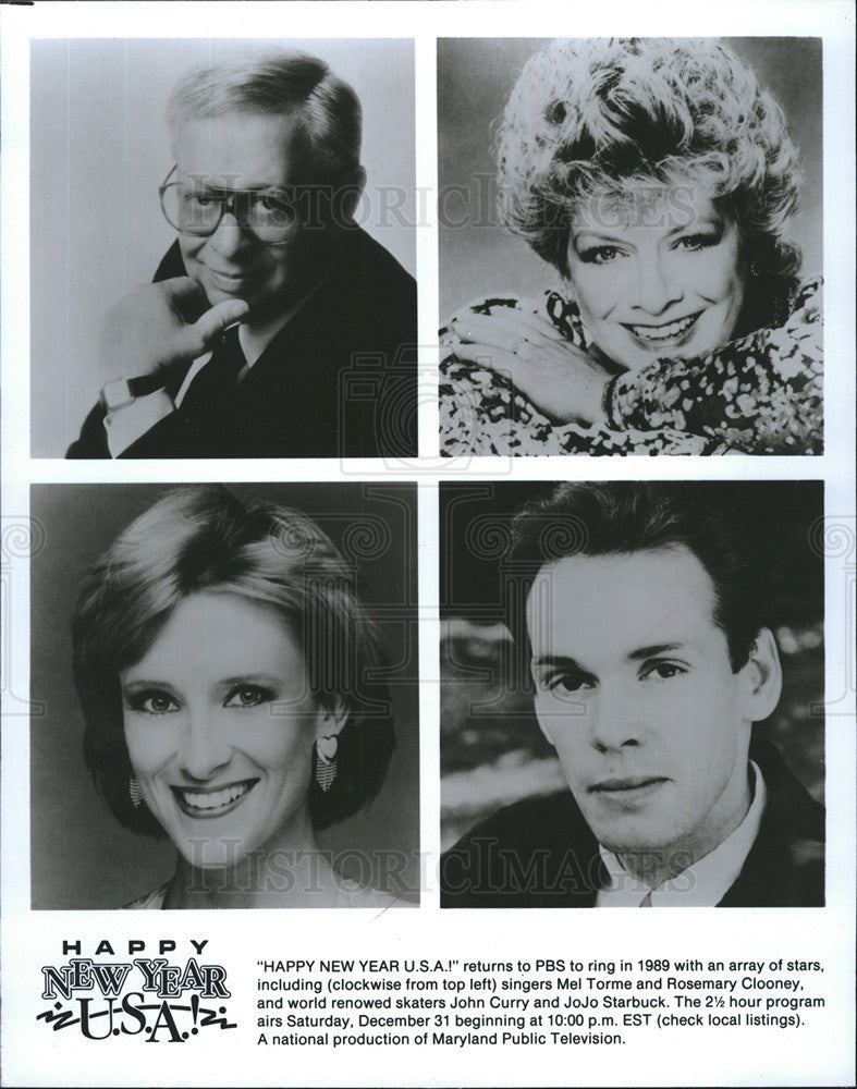 Press Photo Mel Torme&#39;, Rosemary Clooney, John Curry, and JoJo Starbuck - Historic Images