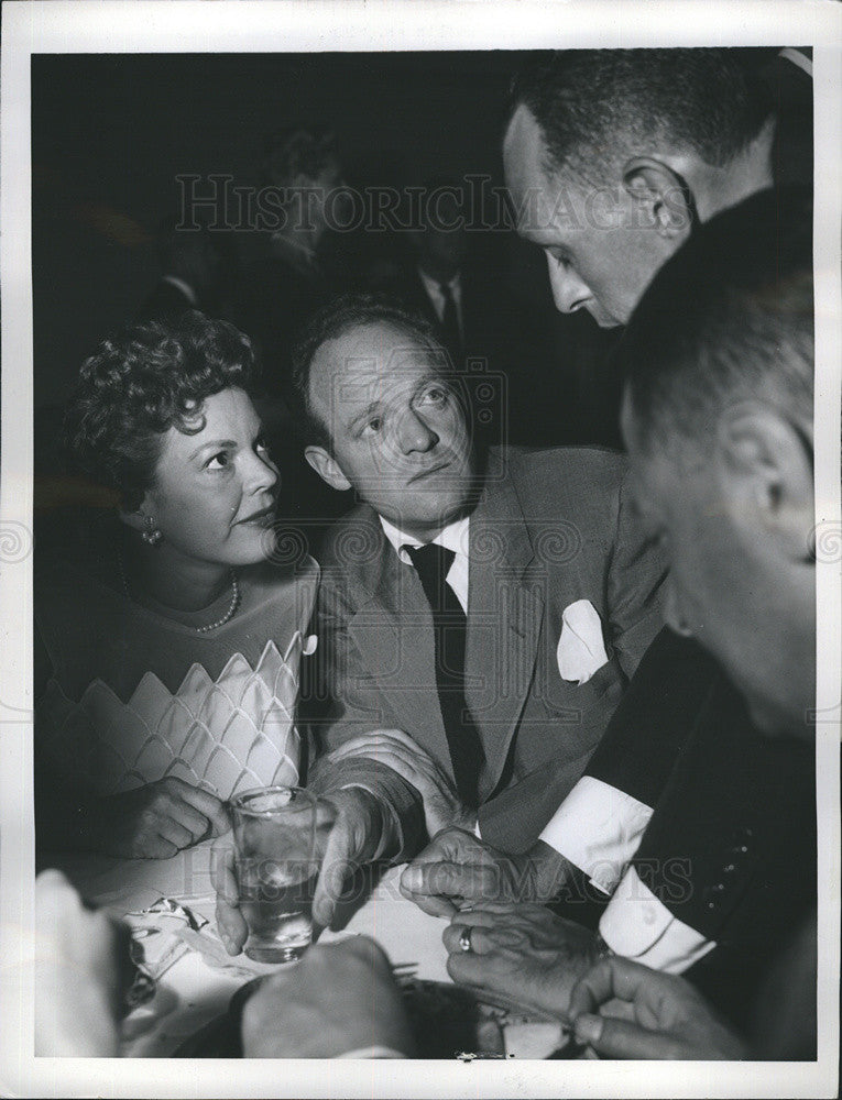 Press Photo Van Heflin and Wife, Frances, at Hollywood Party - Historic Images