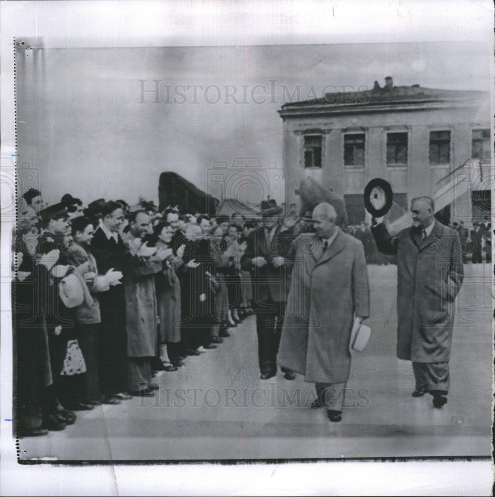 1957 Press Photo Soviet Communist Leader Nikita Krushchev - Historic Images