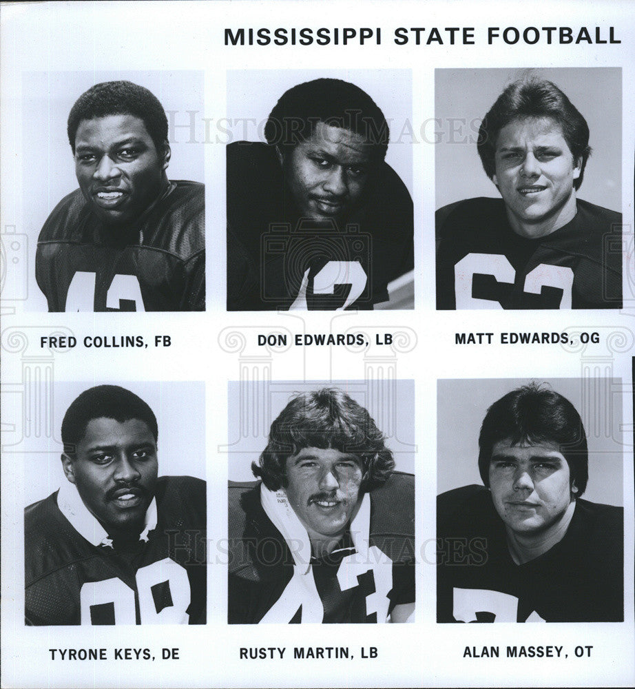 Press Photo Mississippi State Football - Historic Images