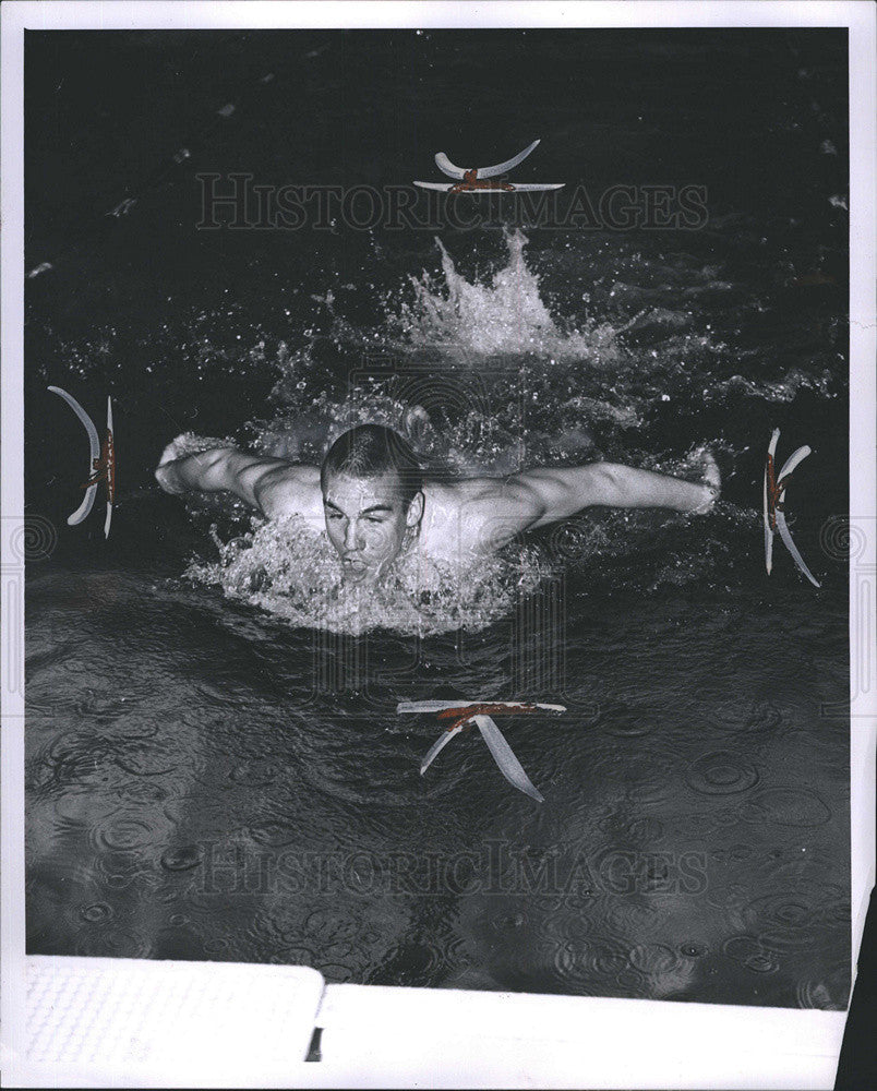 1962 Press Photo Swimmer Bill Jennison-Cooley - Historic Images