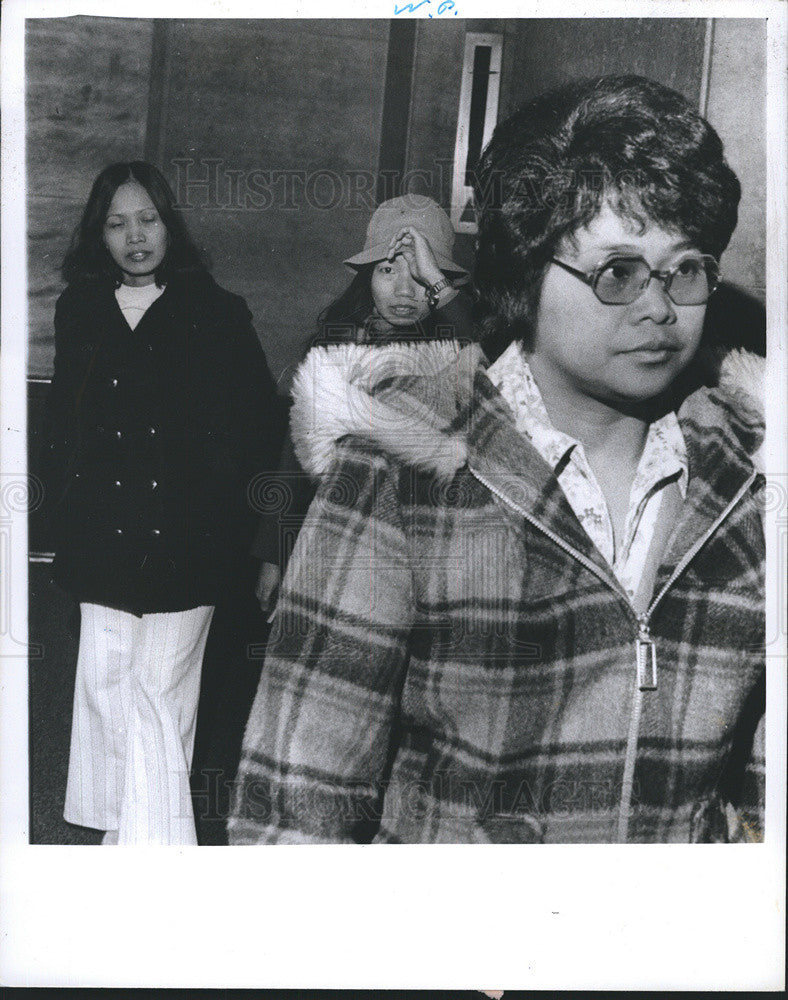 1977 Press Photo Nurse Filipina Narcisco defendant to Ann Arbor Vet Hosp Murder - Historic Images