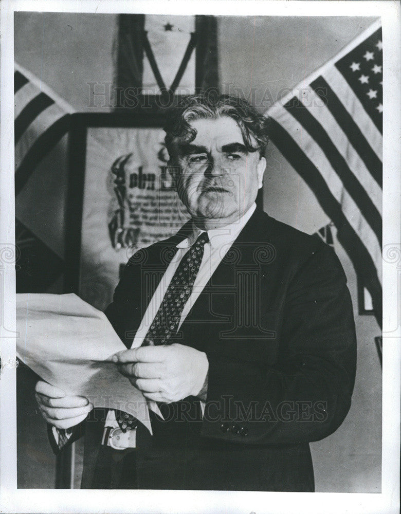 1943 Press Photo John L. Lewis President United Mine Workers America Washington - Historic Images